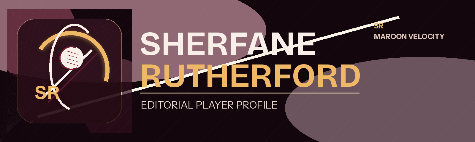 Sherfane Rutherford editorial wordmark
